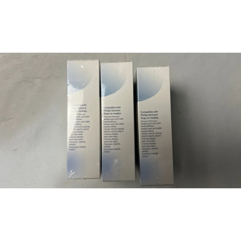 40pk Replacement Toothbrush Heads Philips Sonicare Snap-On Models‎ White 5x8ct